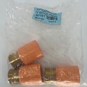 TFP BlazeMaster 1-1/2" Grooved Adapter 80161 Fire Sprinkler CPVC Brass Lot of 3